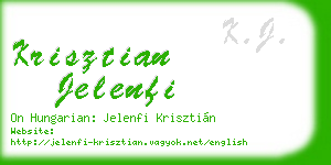 krisztian jelenfi business card