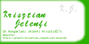 krisztian jelenfi business card